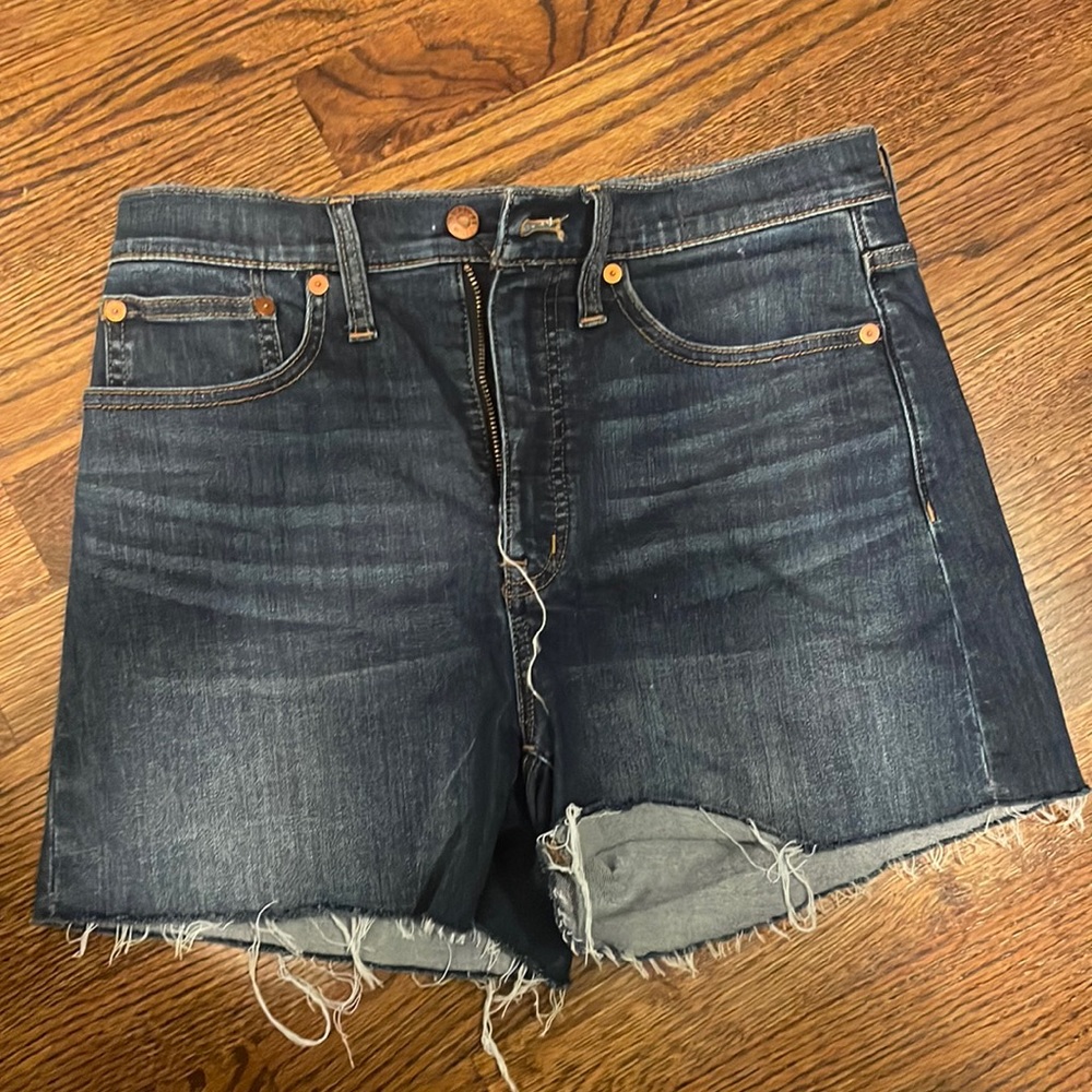 Madewell high rise denim shorts